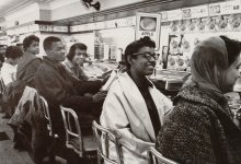 Photo of civil rights sit in in 1960